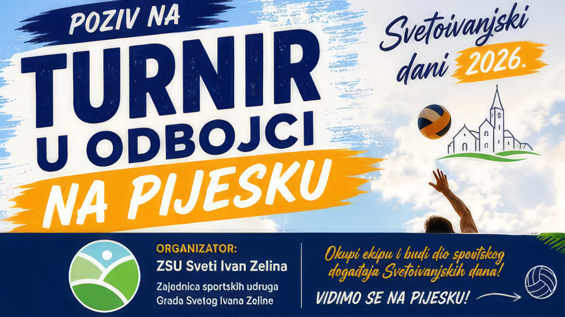 POZIV NA TURNIR U ODBOJCI NA PIJESKU